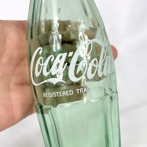 Vtg Coca Cola 355 ml Green Glass Coca Cola Bottle Korea Korean Coke Trade Mark - Picture 3 of 4